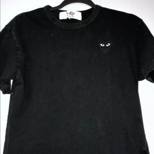 COMME DES GARCONS CDS PLAY BLACK HEART t-shirt